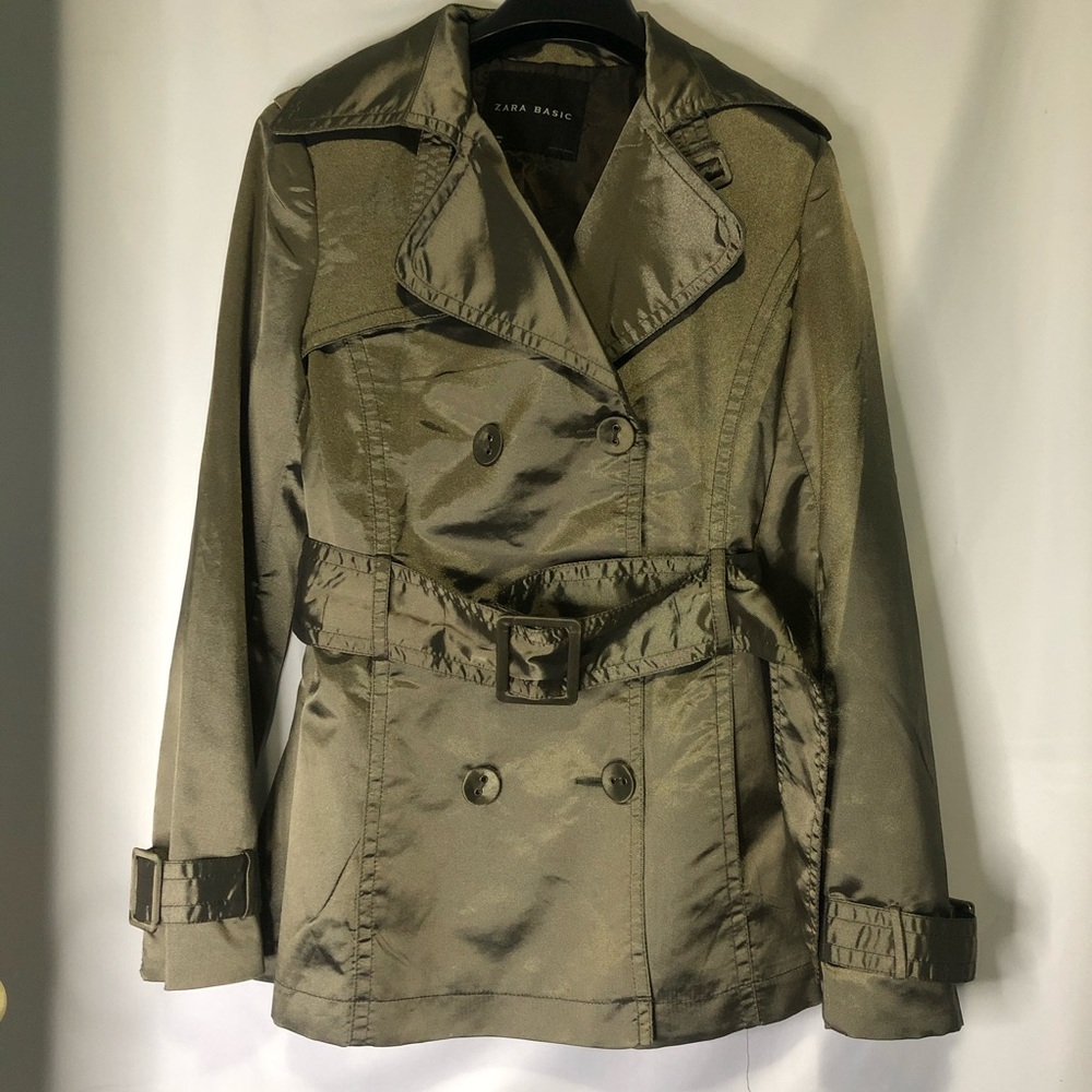 Zara Basic Double Breasted Coat Sz. Small - image 1